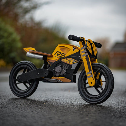 Kiddimoto Triumph Speed Triple 1200RS Balance Bike - Yellow/Black [MPN: KDBTR]_2715950