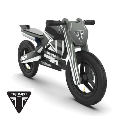 Kiddimoto Triumph Speed Triple 1200RS Balance Bike - Black/White/Gray [MPN: KDBTRS]_2715907