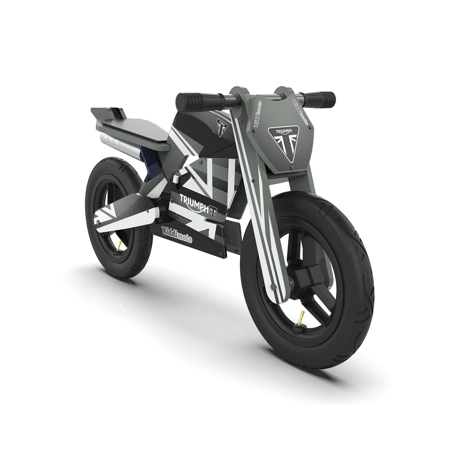 Kiddimoto Triumph Speed Triple 1200RS Balance Bike - Black/White/Gray [MPN: KDBTRS]_2715911