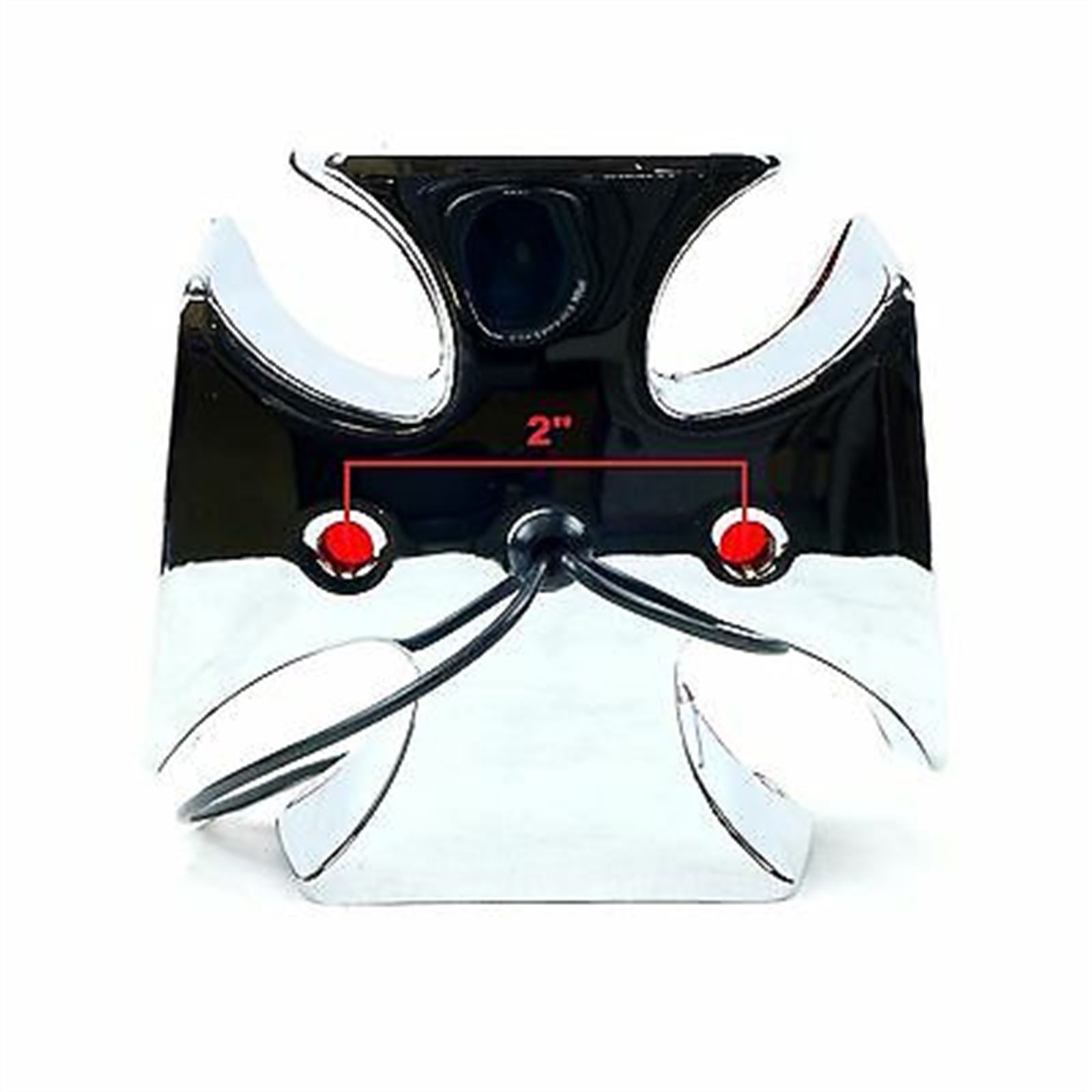 2FastMoto Maltese Cross 4" Taillight For Motorcycles Scooters ATV's 62-30350_651685