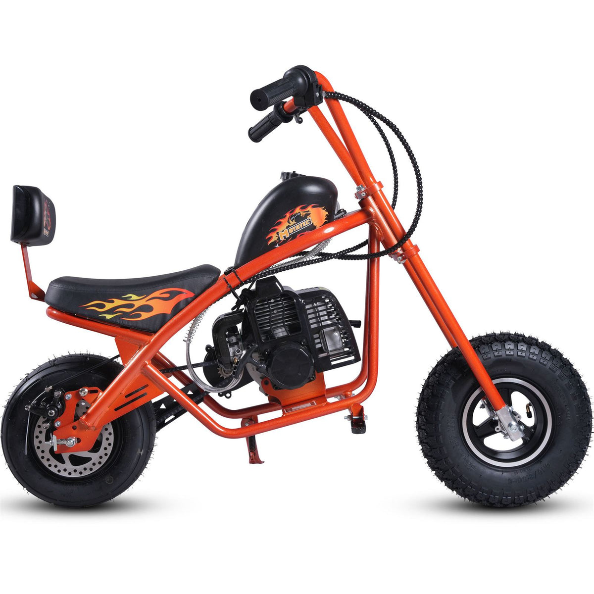 MotoTec USA 49cc Gas Mini Chopper V2 - Orange [MPN: MT-MC-V2_Orange]_2750520
