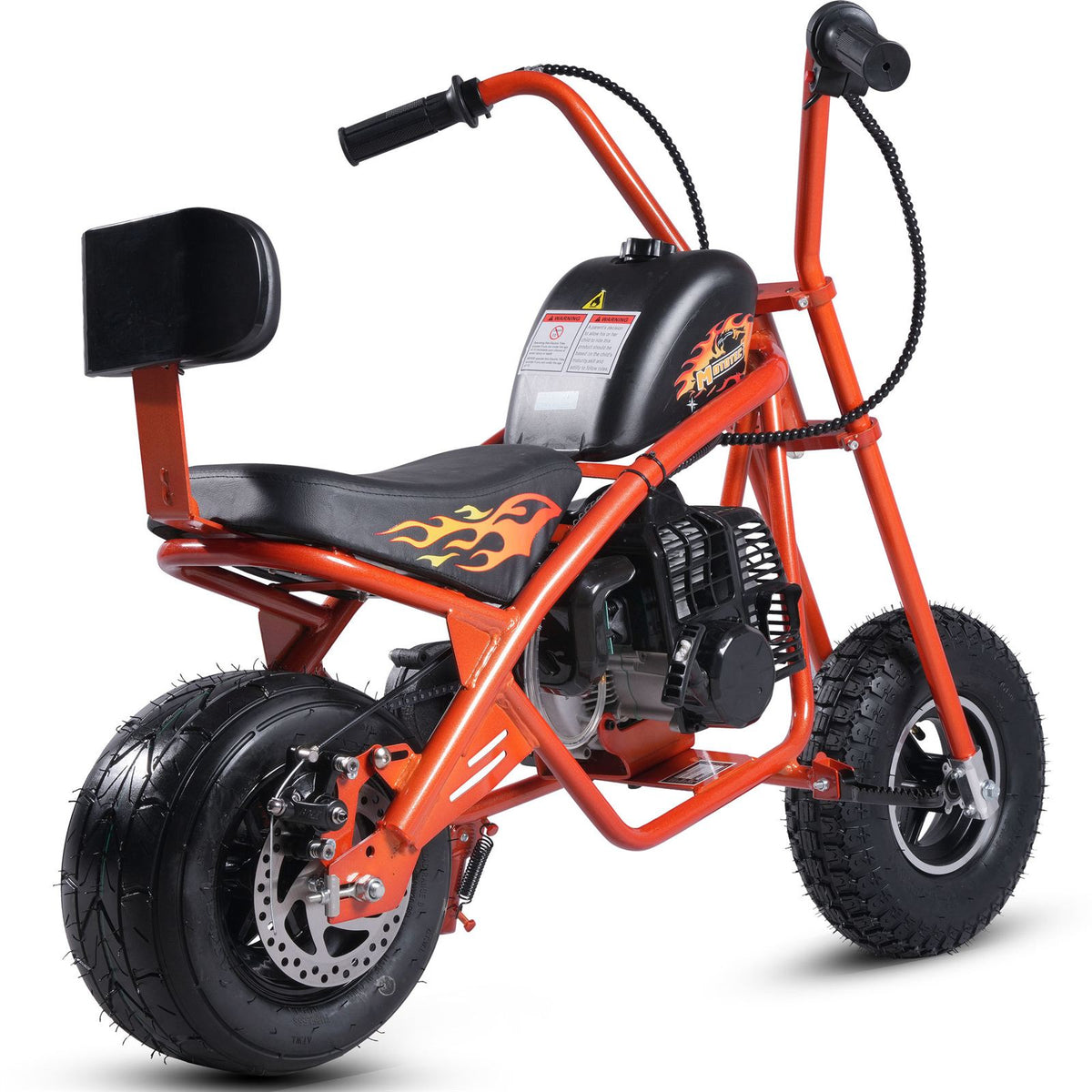 MotoTec USA 49cc Gas Mini Chopper V2 - Orange [MPN: MT-MC-V2_Orange]_2750521
