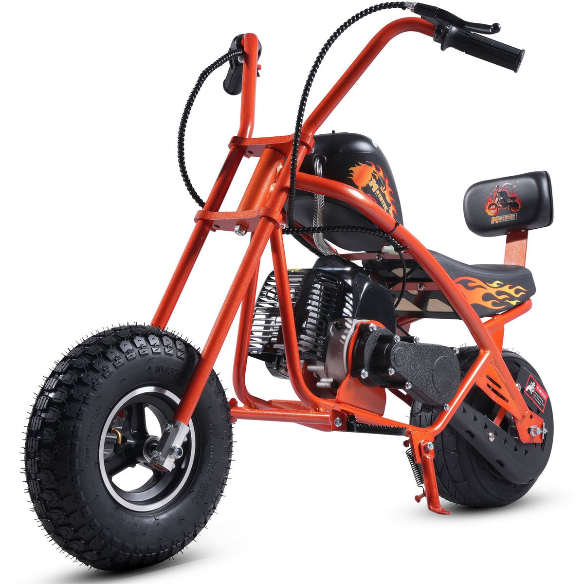 MotoTec USA 49cc Gas Mini Chopper V2 - Orange [MPN: MT-MC-V2_Orange]_2750524