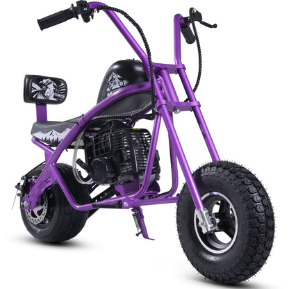 MotoTec USA MotoTec 49cc Gas Mini Chopper V2 Purple [MPN: MT-MC-V2_Purple]_2750525