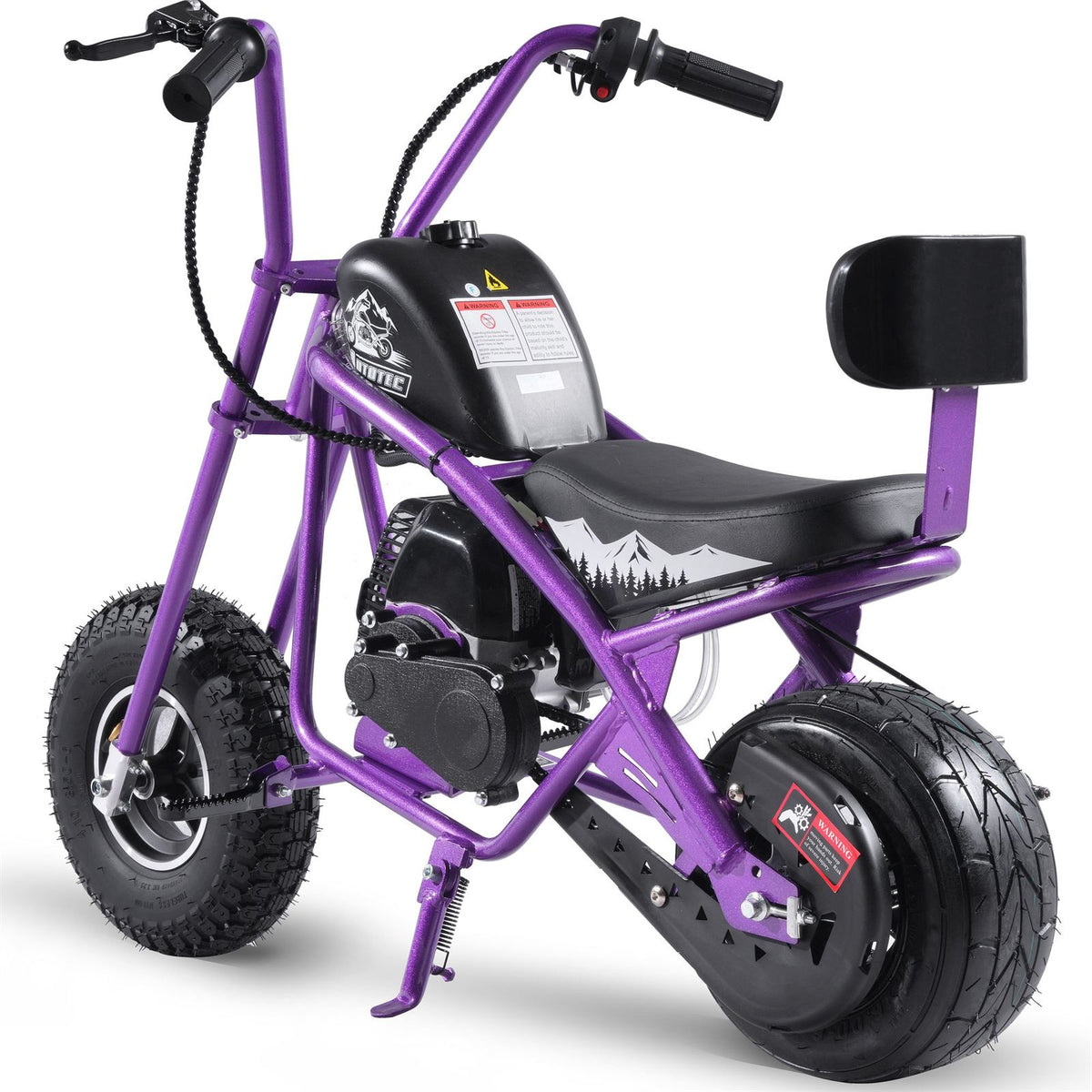 MotoTec USA MotoTec 49cc Gas Mini Chopper V2 Purple [MPN: MT-MC-V2_Purple]_2750527