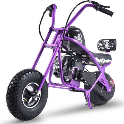 MotoTec USA MotoTec 49cc Gas Mini Chopper V2 Purple [MPN: MT-MC-V2_Purple]_2750530