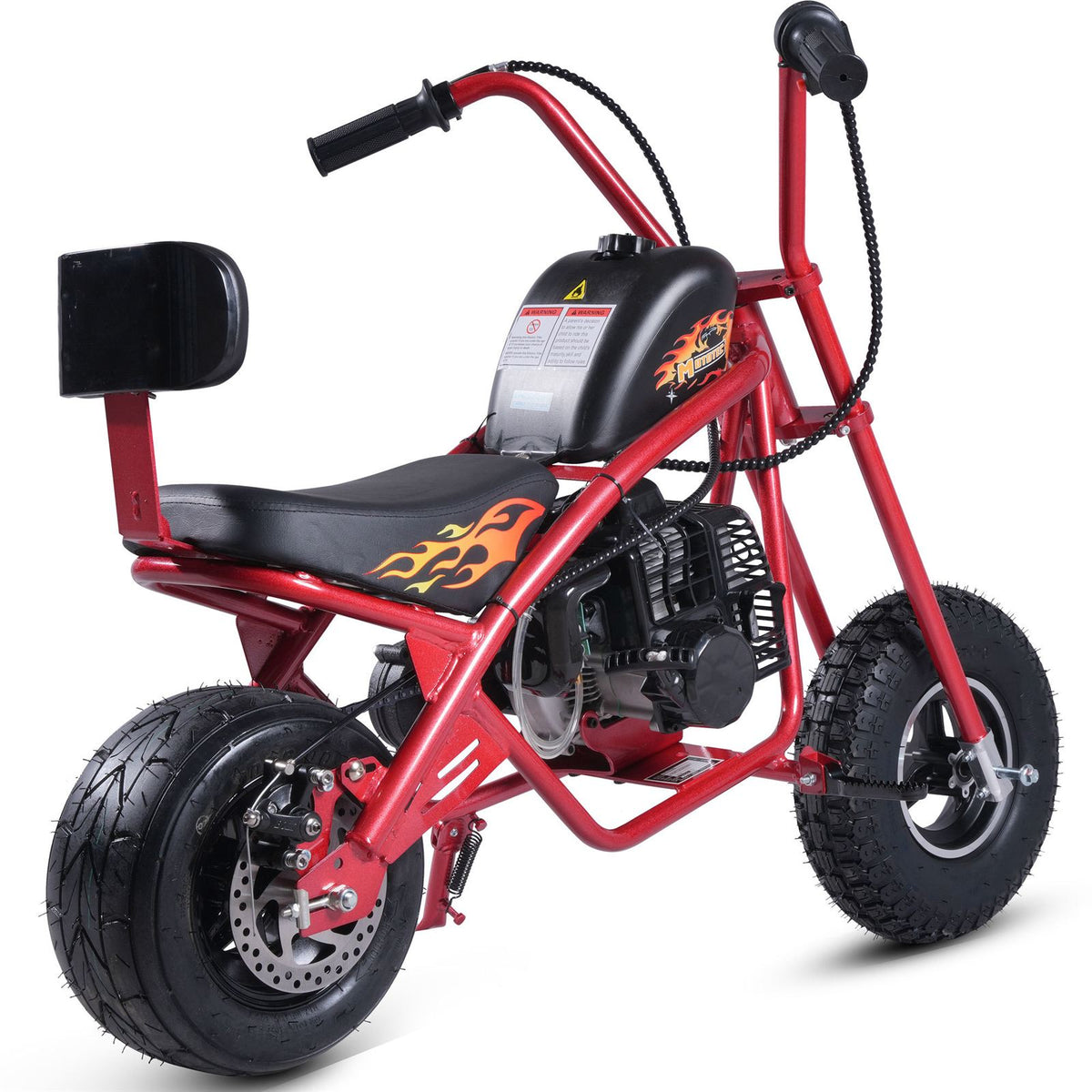 MotoTec USA MotoTec 49cc Gas Mini Chopper V2 Red [MPN: MT-MC-V2_Red]_2750533