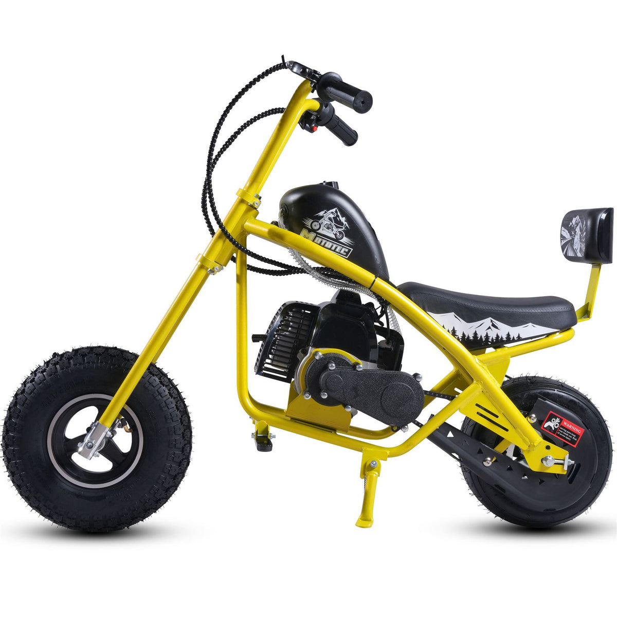 MotoTec USA MotoTec 49cc Gas Mini Chopper V2 Yellow [MPN: MT-MC-V2_Yellow]_2750541
