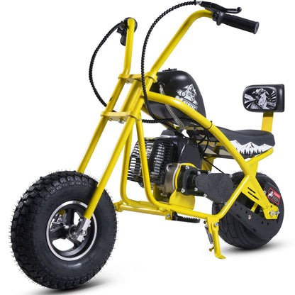 MotoTec USA MotoTec 49cc Gas Mini Chopper V2 Yellow [MPN: MT-MC-V2_Yellow]_2750542