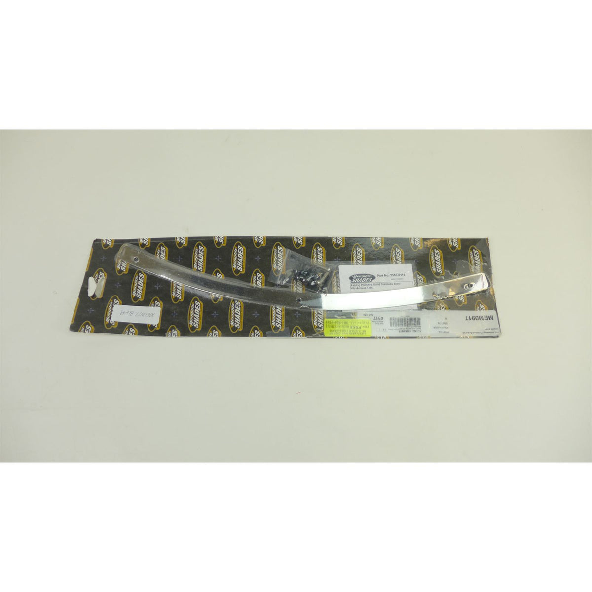 Memphis Shades Fairing Windshield Trim - Polished - Slotted OPEN BOX [MPN: MEM0917]_2741139