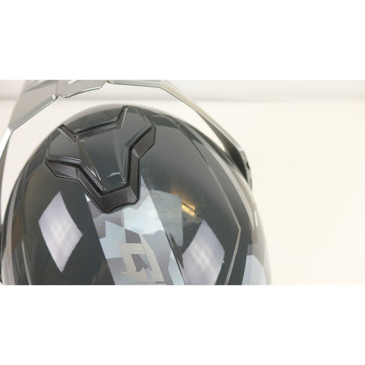GMax MD-74 Striker Helmet w/Silver Shield - Silver/Blue - 3XL OPEN BOX [MPN: M17411079]_2741147