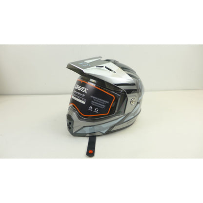 GMax MD-74 Striker Helmet w/Silver Shield - Silver/Blue - 3XL OPEN BOX [MPN: M17411079]_2741150