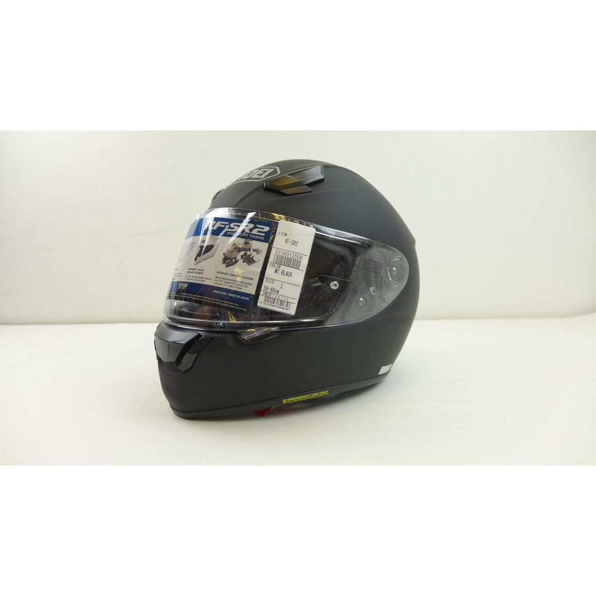 Shoei RF-SR2 Helmet - Matte Black - Large OPEN BOX [MPN: RFS2MTBLK4SNL]_2765022