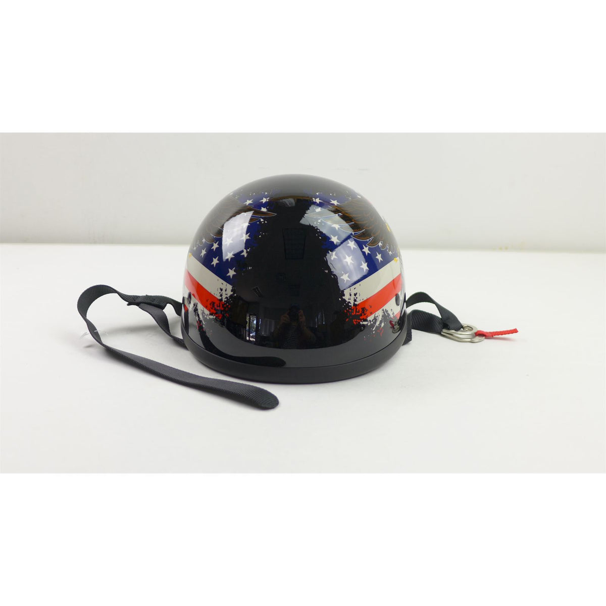 Biker's Choice Skid Lid Freedom Eagle Helmet - Black - Medium OPEN BOX [MPN: 649532]_2765055