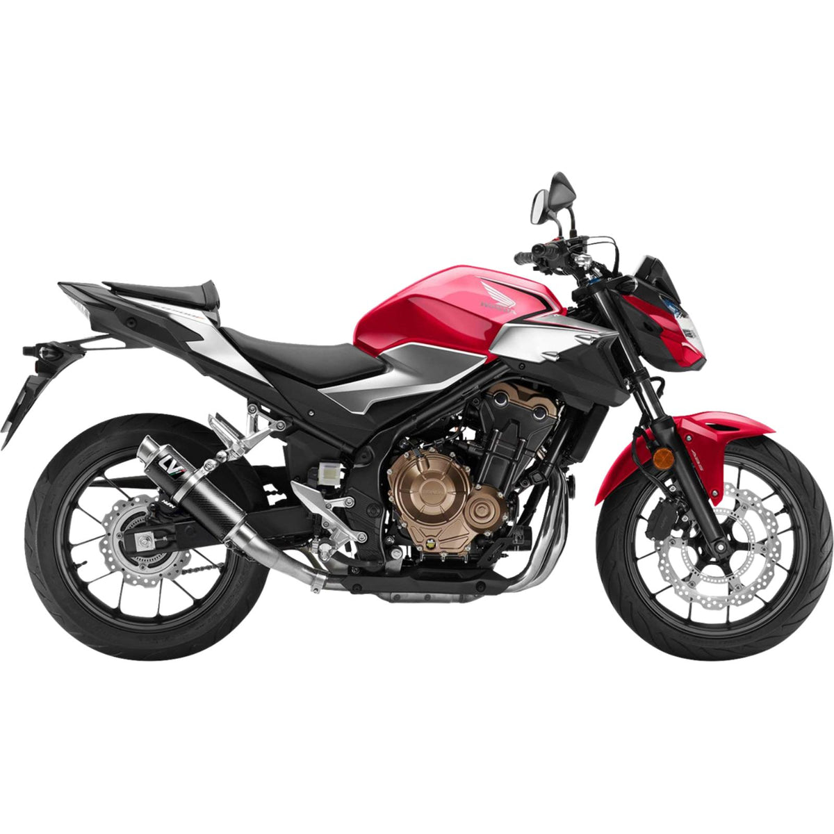 LeoVince GP Corsa Slip-On Muffler for CB/R/Hornet/NX500 [MPN: 15506U]_2737758