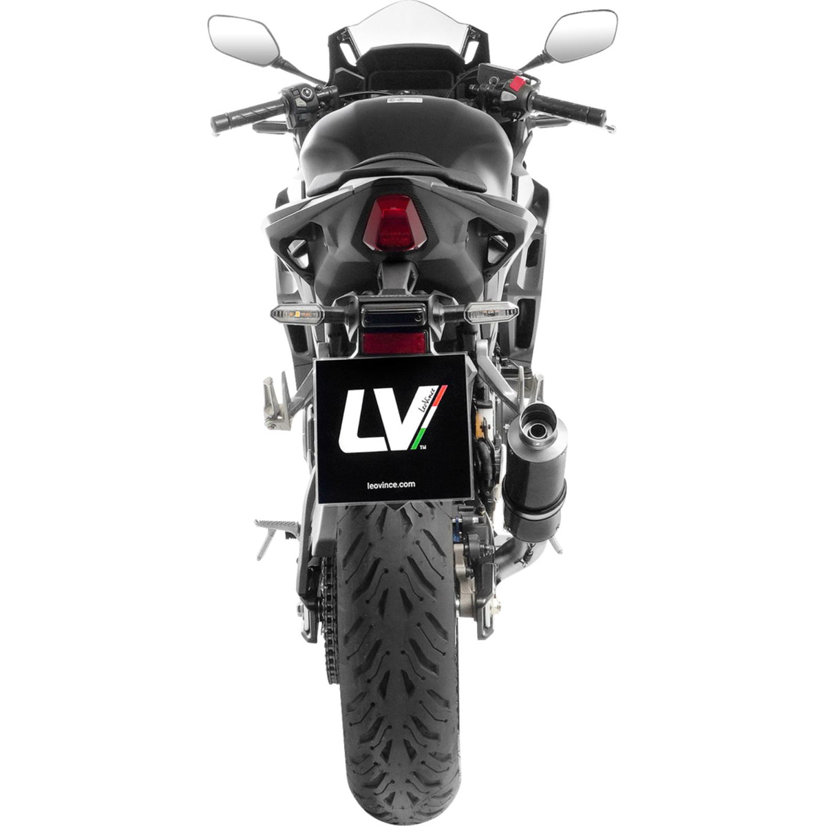 LeoVince GP Corsa Slip-On Muffler for CB/R/Hornet/NX500 [MPN: 15506U]_2737763