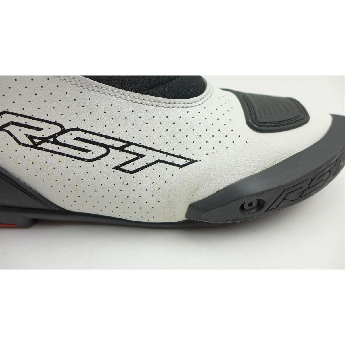 RST Moto Tractech EVO D3O Short Boots - Black/White - US Size 14 OPEN BOX [MPN: 103697WHI-48]_2765086