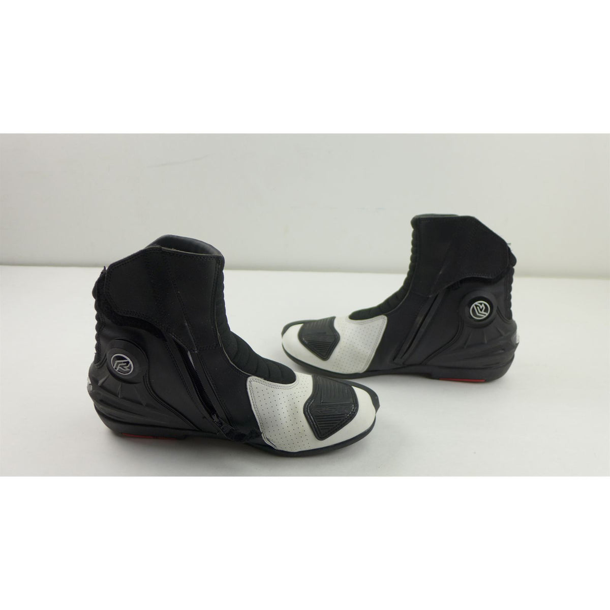 RST Moto Tractech EVO D3O Short Boots - Black/White - US Size 14 OPEN BOX [MPN: 103697WHI-48]_2765087