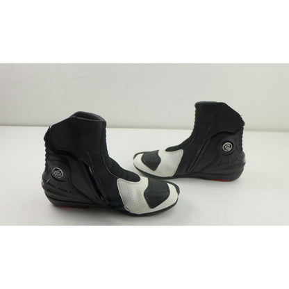 RST Moto Tractech EVO D3O Short Boots - Black/White - US Size 14 OPEN BOX [MPN: 103697WHI-48]_2765087