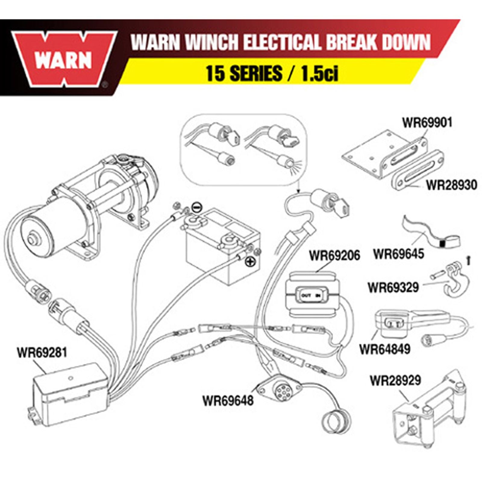 Warn Replacement Remote Control [MPN: 64849]_596206