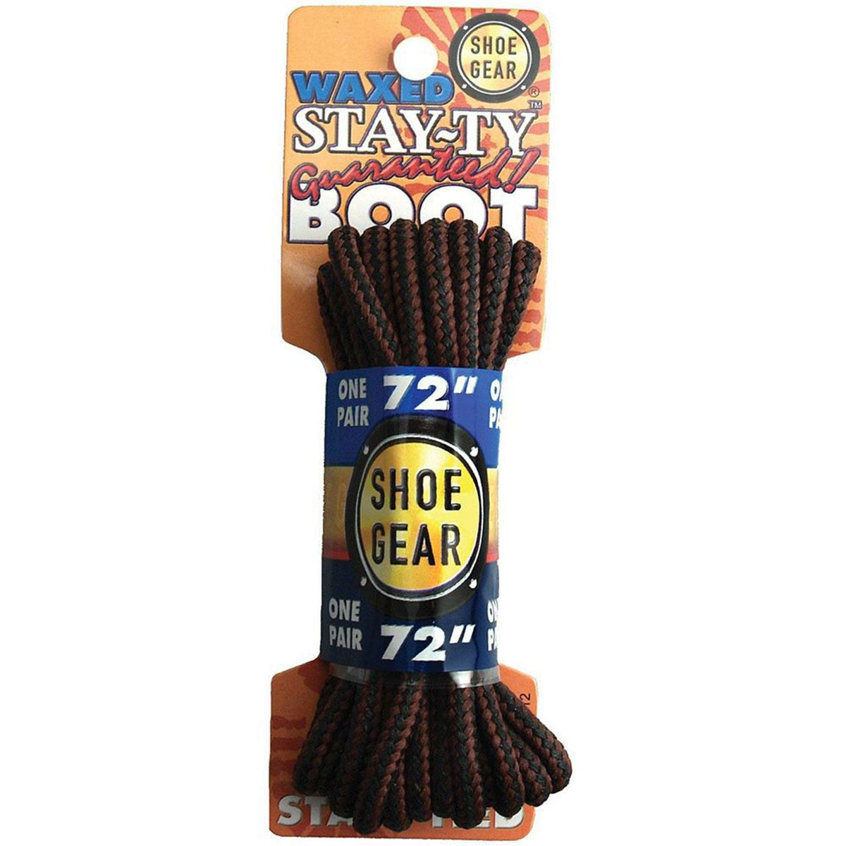 Shoe Gear Waxed Boot Laces - 72" - Brown/Brown [MPN: 311-12]_2741070
