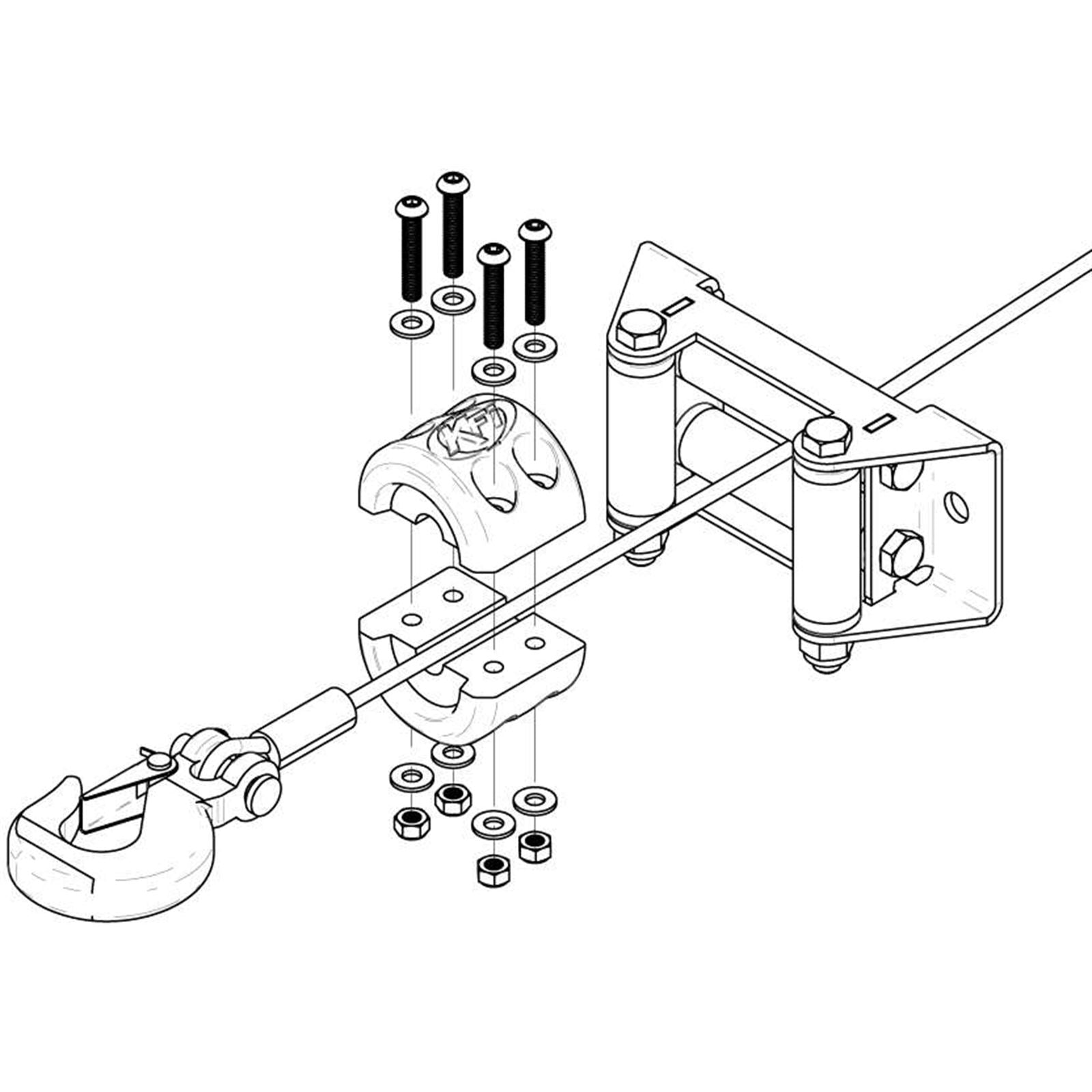 KFI Winch Split Cable Hook Stopper ATV-SCHS_216063