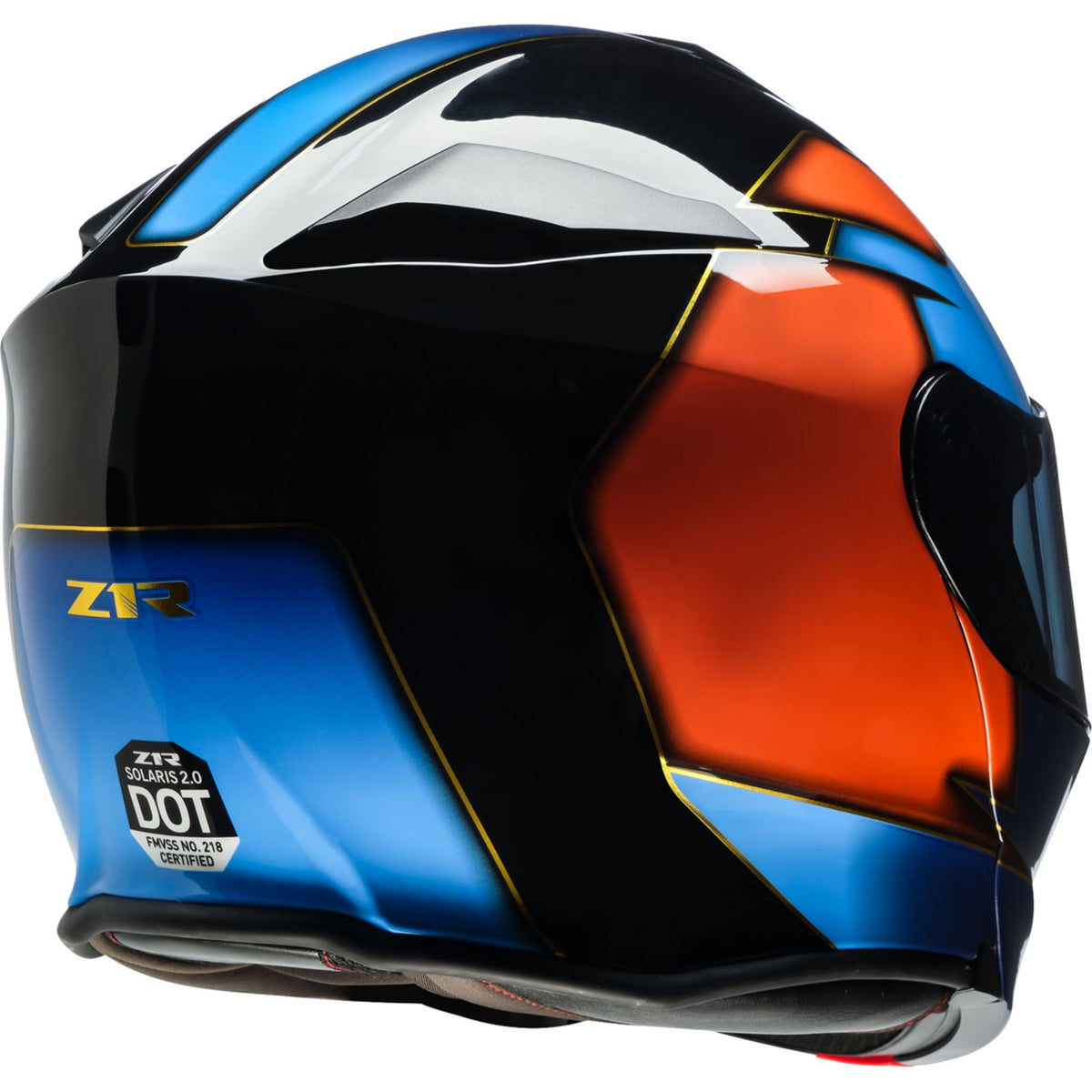 Z1R Solaris 2.0 Modular Helmet - Velocity - Black/Blue/Orange_2741203