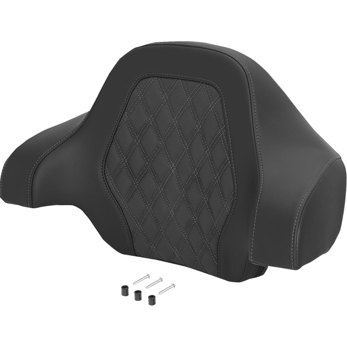 Saddlemen Deluxe Tour Pack Sissy Bar Pad - Lattice Stitch - Gray [MPN: 071018402]_2741458