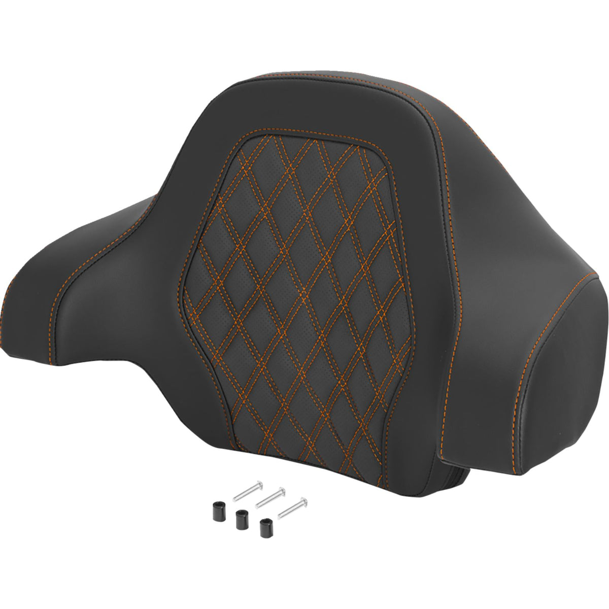 Saddlemen Deluxe Tour Pack Sissy Bar Pad - Lattice Stitch - Orange [MPN: 071018403]_2741459