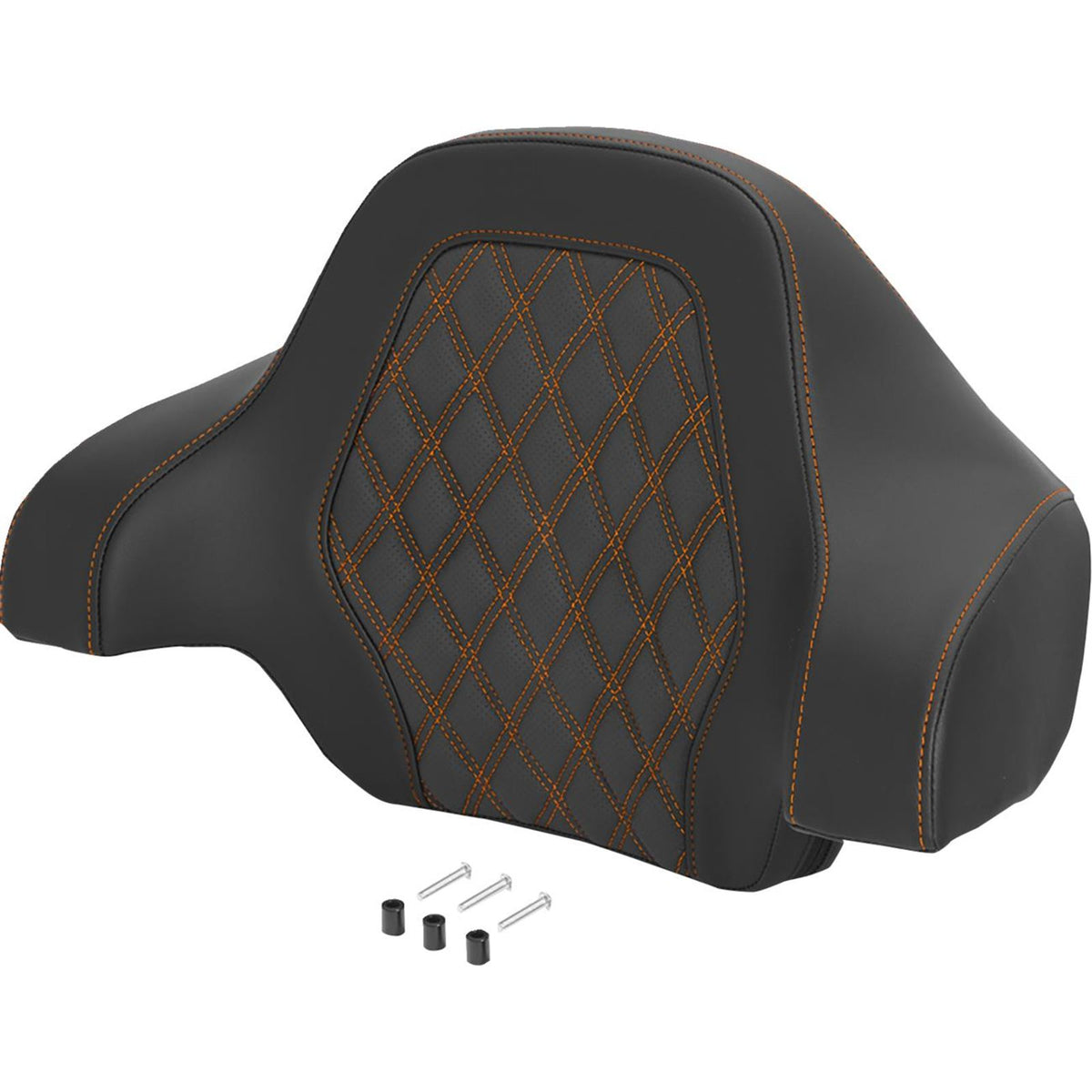 Saddlemen Deluxe Tour Pack Sissy Bar Pad - Lattice Stitch - Orange [MPN: 071018403]_2743950