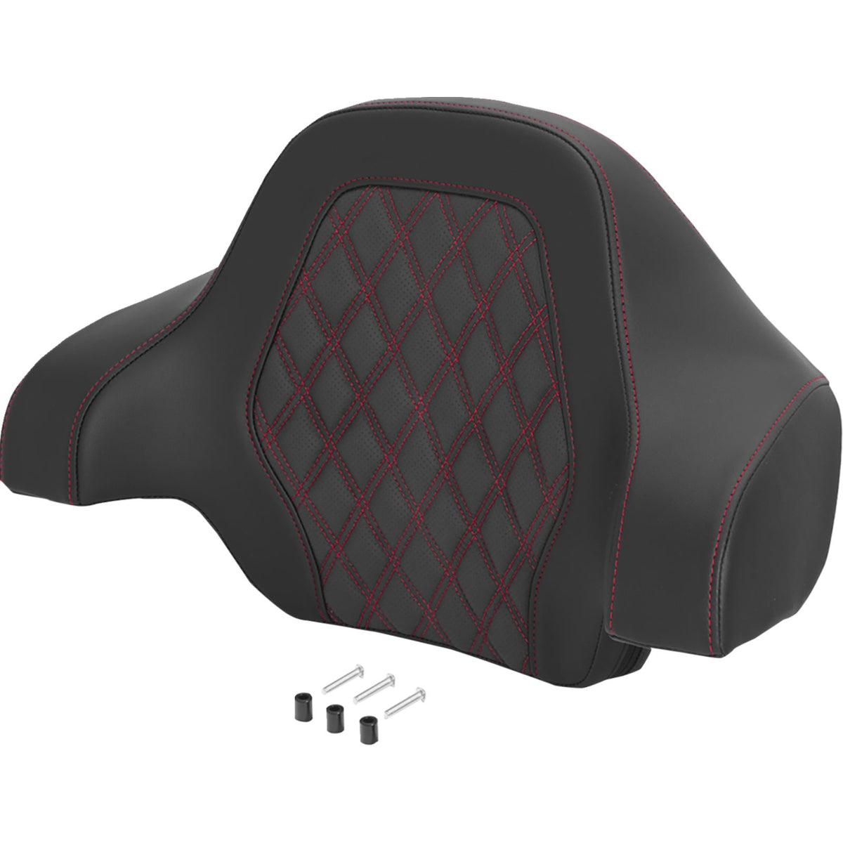 Saddlemen Deluxe Tour Pack Sissy Bar Pad - Lattice Stitch - Red [MPN: 071018404]_2742325