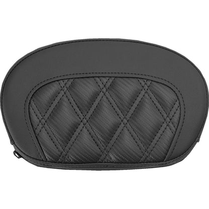 Saddlemen Mini Contour Sissy Bar Pad - Lattice - Carbon Fiber - Black Stitch [MPN: 061020700]_2749785