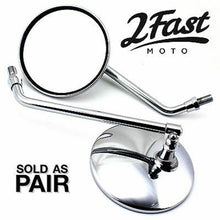 2FastMoto 10mm Chrome Mirror Pair for Honda/Suzuki Models 1965-2013 20-42410x2_625197