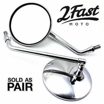 2FastMoto 10mm Chrome Mirror Pair for Honda/Suzuki Models 1965-2013 20-42410x2_625197
