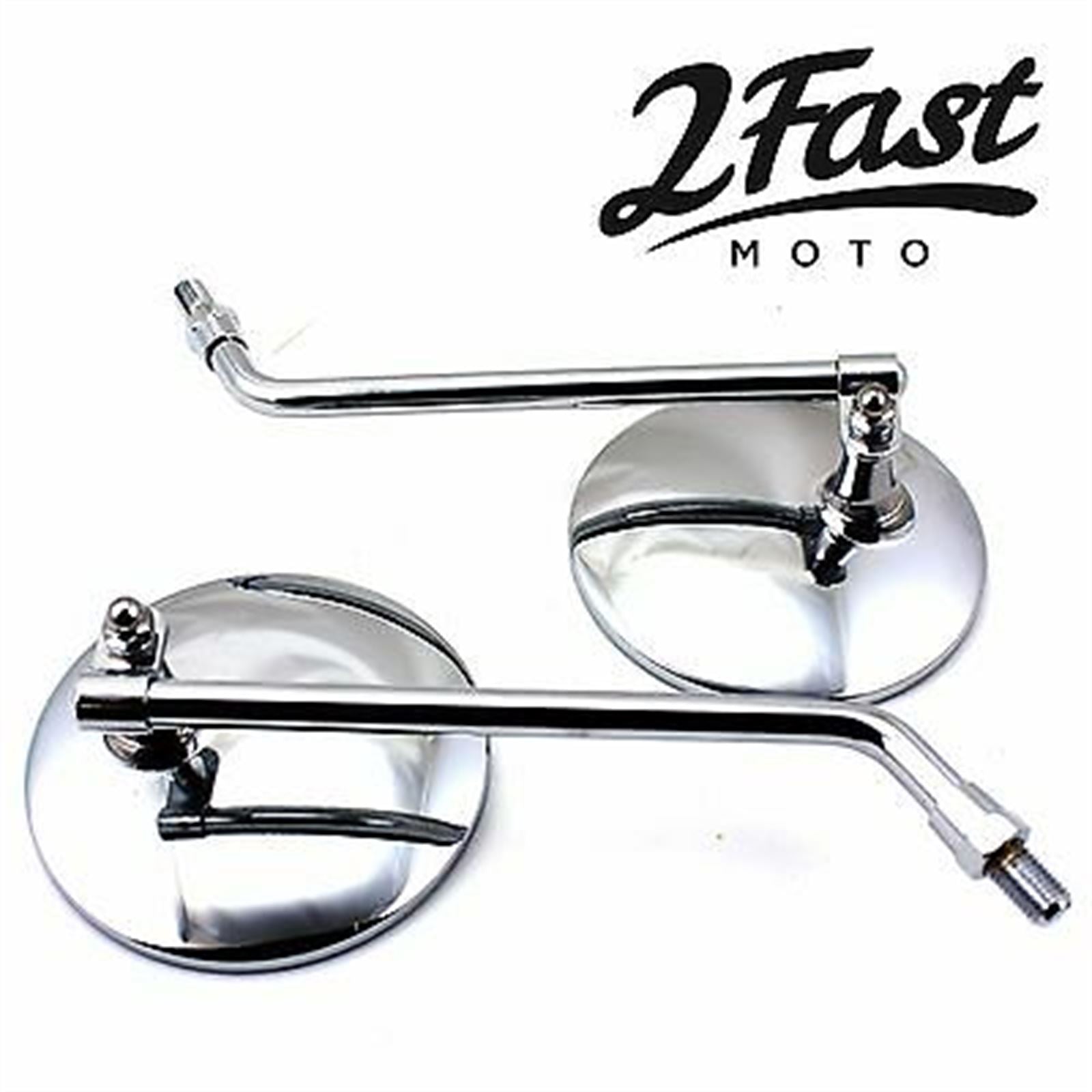 2FastMoto 10mm Chrome Mirror Pair for Honda/Suzuki Models 1965-2013 20-42410x2_625196