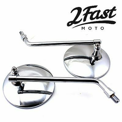 2FastMoto 10mm Chrome Mirror Pair for Honda/Suzuki Models 1965-2013 20-42410x2_625196