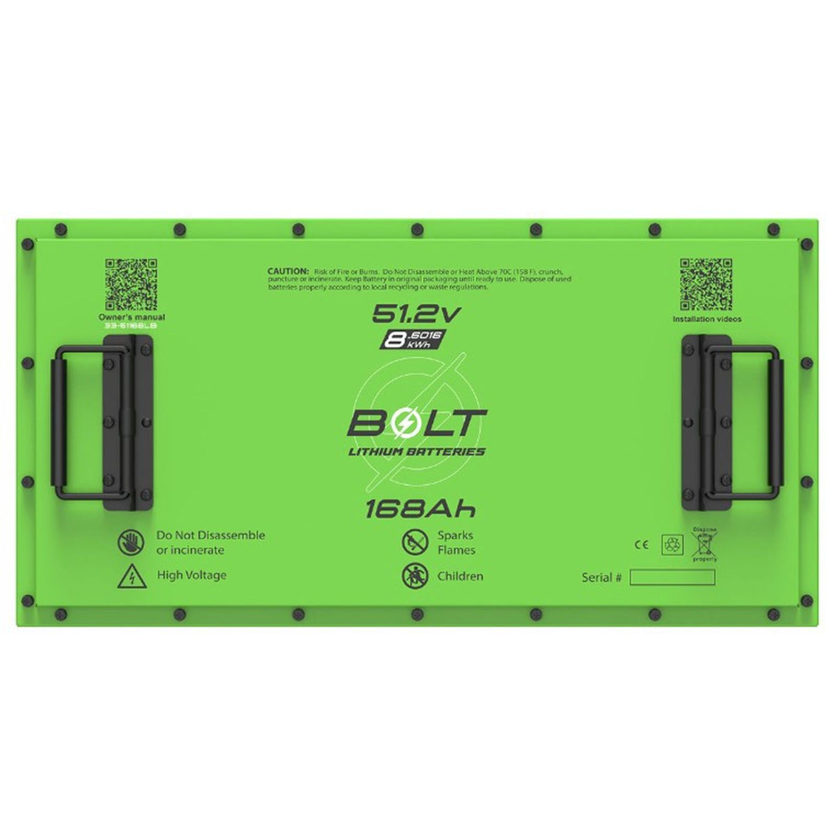 Bolt Energy USA 51V 168AH Heated Standard Accessory Battery Kit with Universal Bracket [MPN: 33-129]_2758991