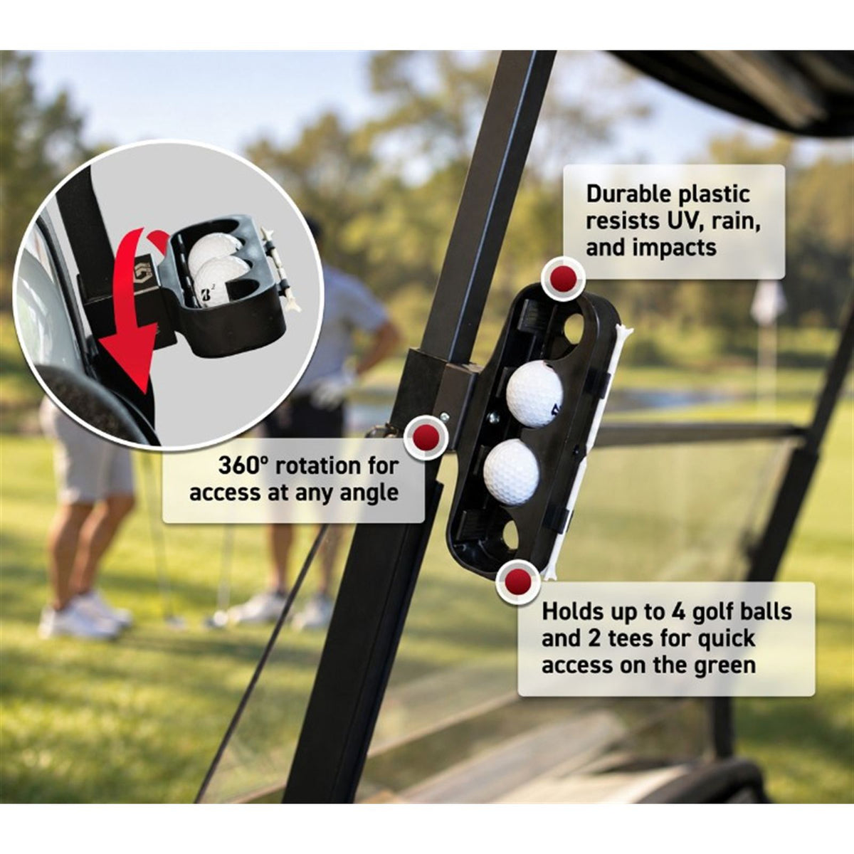 GTW BaseClamp Mounting Clamp with Ball and Tee Holder (1 Inch) [MPN: 03-623]_2760224
