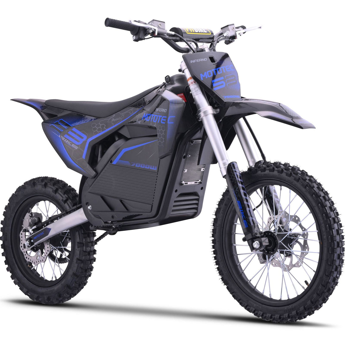 MotoTec USA 72v 7000w Pro Electric Dirt Bike Lithium - Blue [MPN: MT-Dirt-Pro-7000_Blue]_2764650