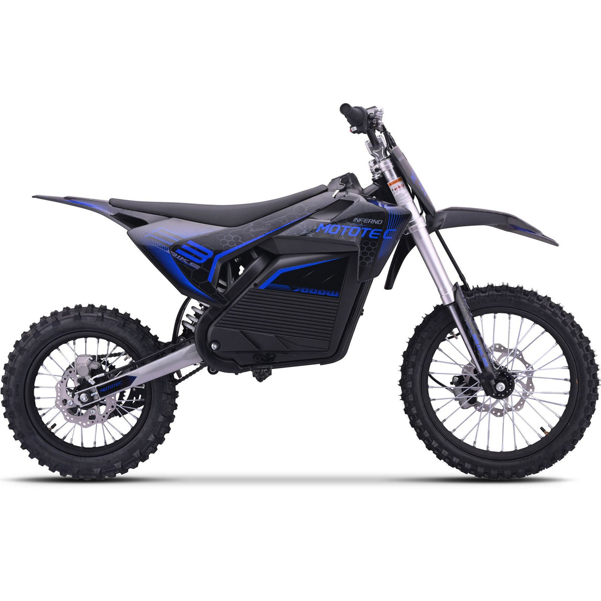 MotoTec USA 72v 7000w Pro Electric Dirt Bike Lithium - Blue [MPN: MT-Dirt-Pro-7000_Blue]_2764653