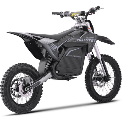 MotoTec USA 72v 7000w Pro Electric Dirt Bike Lithium - Grey [MPN: MT-Dirt-Pro-7000_Grey]_2764661