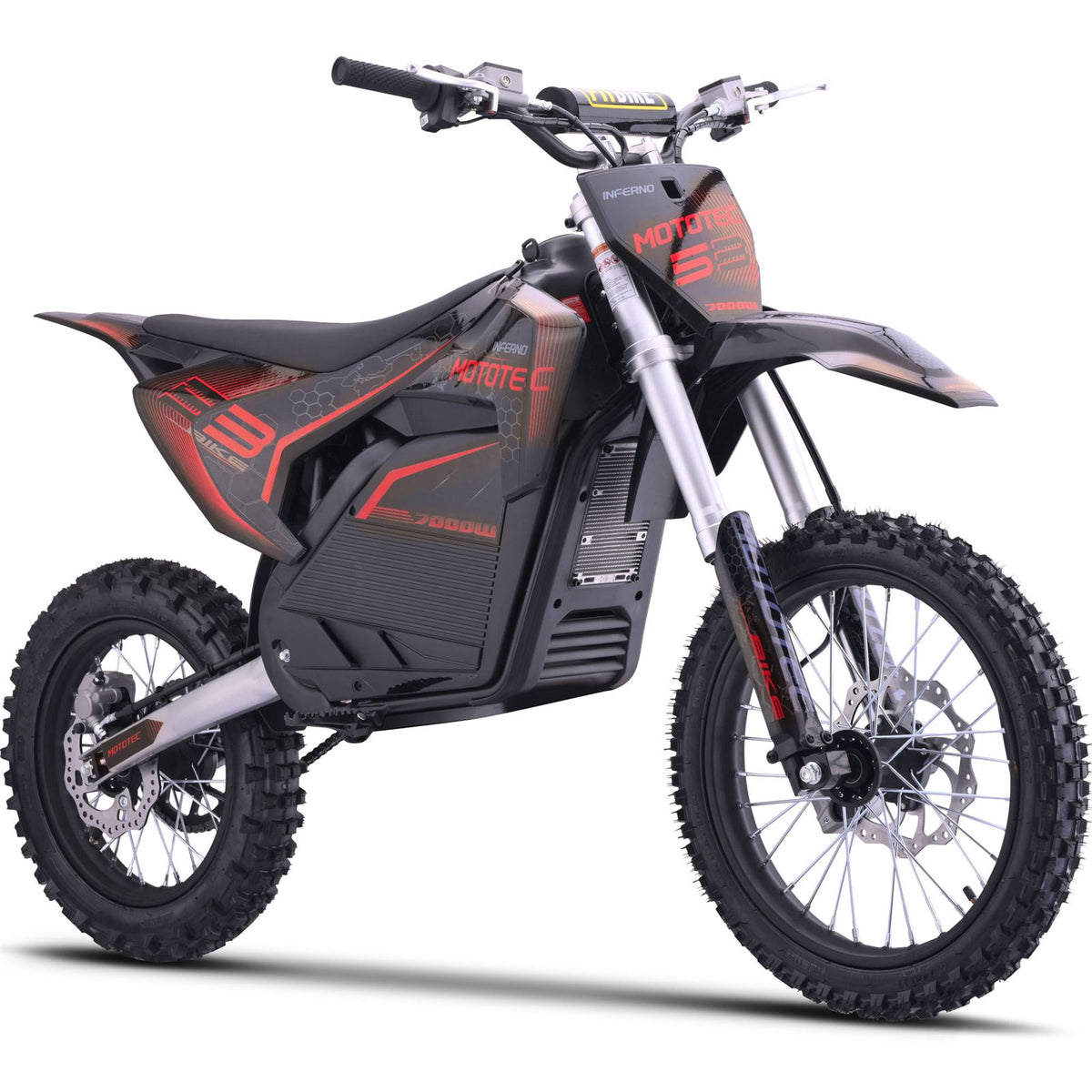 MotoTec USA 72v 7000w Pro Electric Dirt Bike Lithium - Red [MPN: MT-Dirt-Pro-7000_Red]_2764663