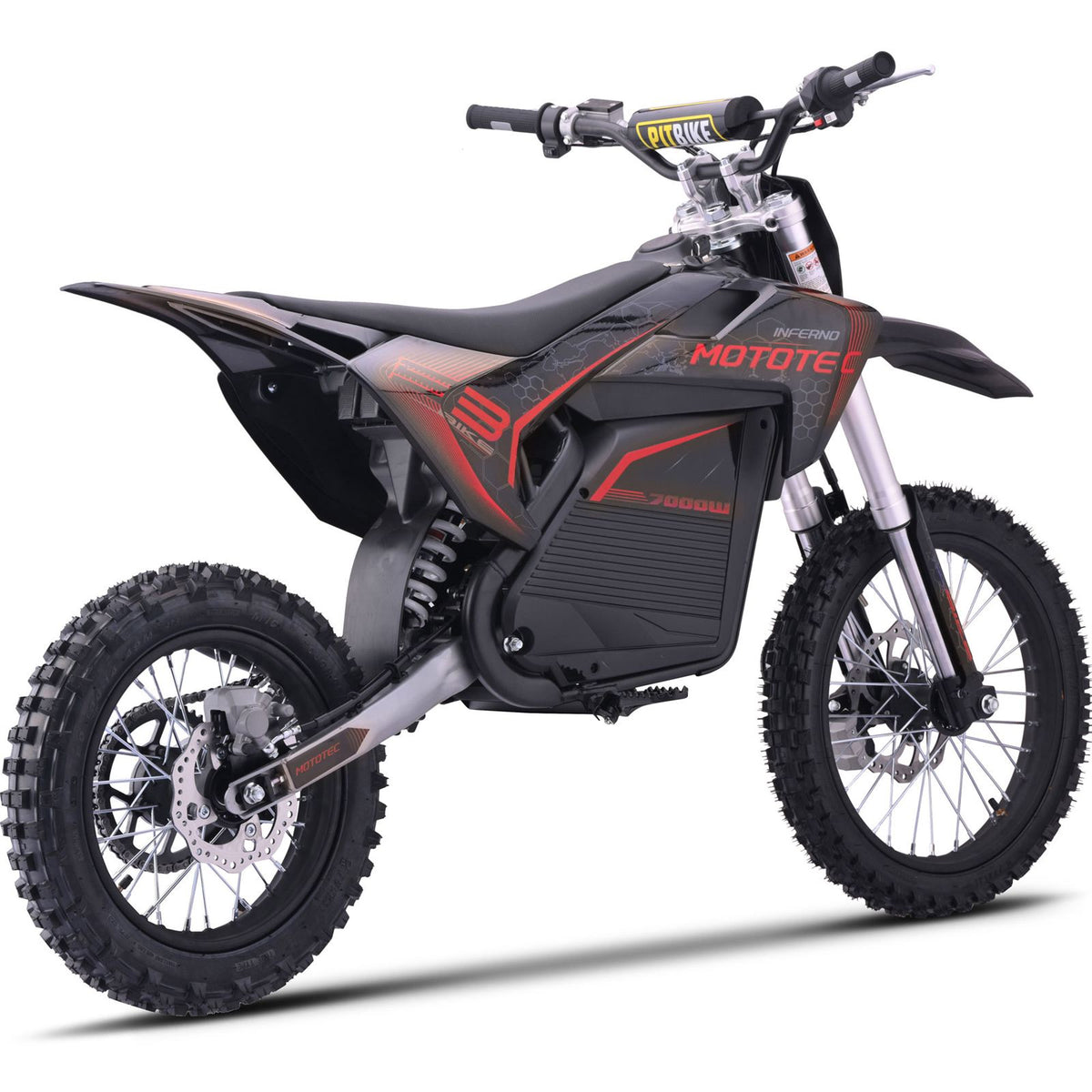 MotoTec USA 72v 7000w Pro Electric Dirt Bike Lithium - Red [MPN: MT-Dirt-Pro-7000_Red]_2764668