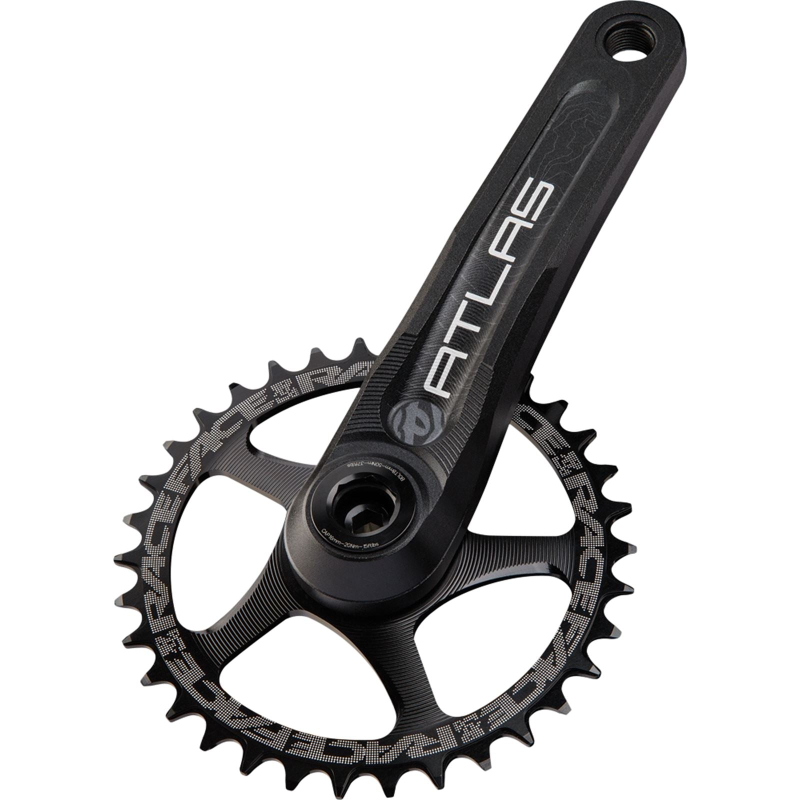 Race Face Atlas Crank Arms - 165mm Black - For 68mm or 73mm BB Shell [MPN: CK16AA165BLK]_216791