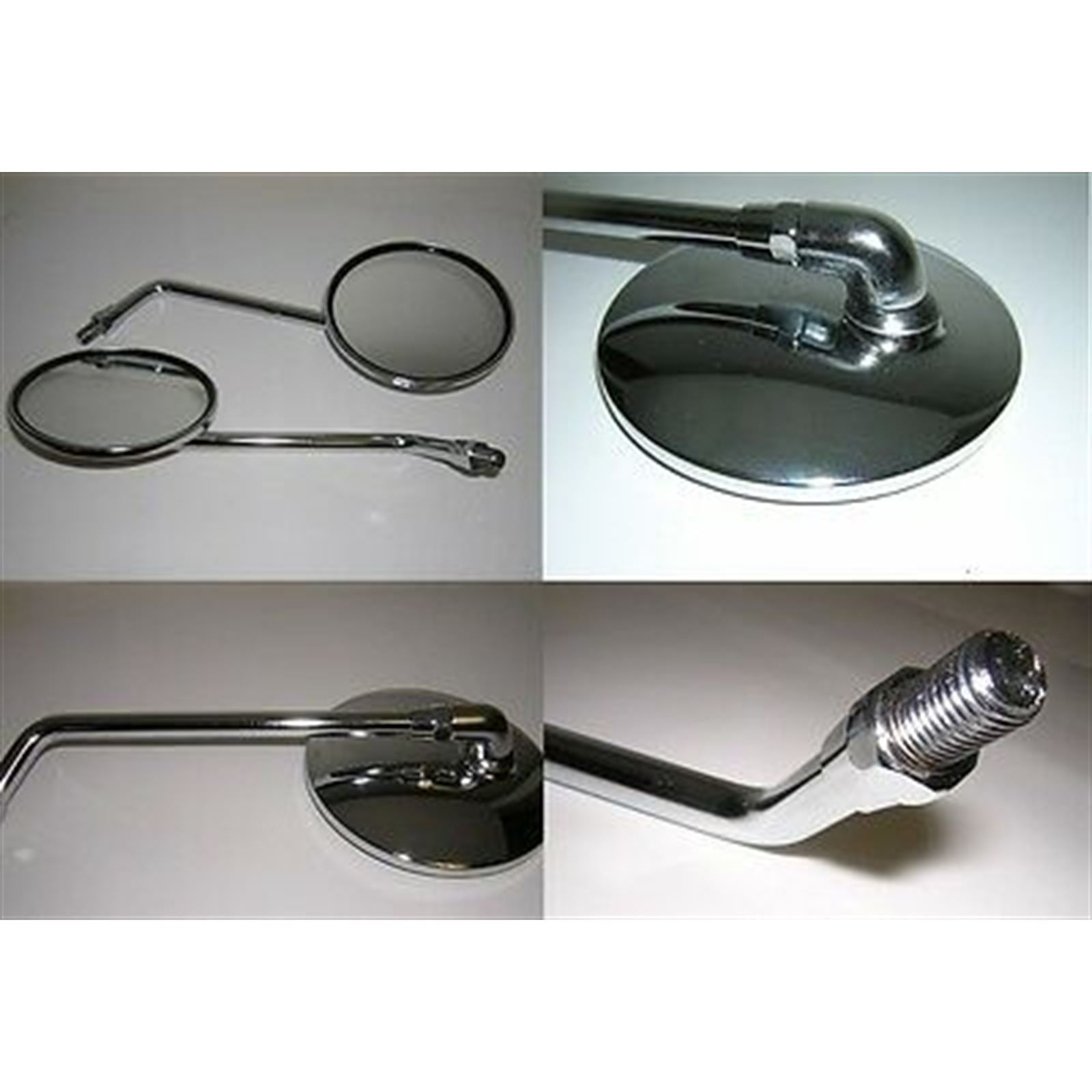 2FastMoto Chrome Mirror Set 10mm Thread for Honda/Kawasaki /Suzuki Models 21-3125_624152