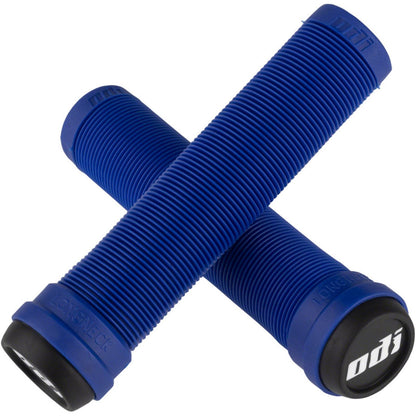 ODI Soft Longneck Flangeless Grips - 135mm - Blue [MPN: F01SLBU]_1193037