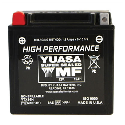 Yuasa AGM Battery - 12V - 12ah - YTX14H YUAM7RH4H_596229
