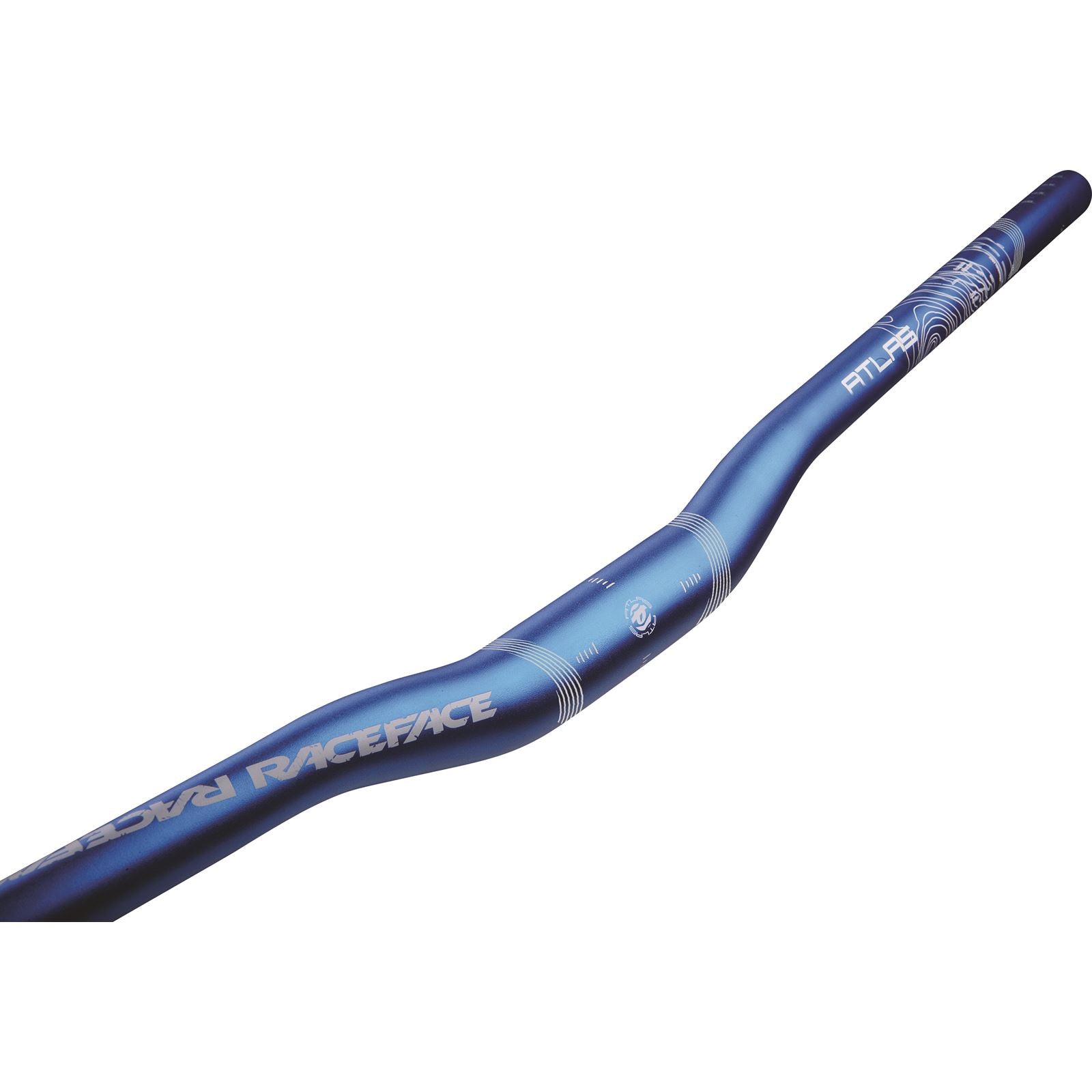 Race Face Atlas Riser Handlebar - 31.8 x 785mm - 1/2" Rise - Blue [MPN: HB12A31.8BLU]_217451