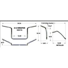 Khrome Werks Chrome 1" 2+2 Handlebar [MPN: 300517A]_1651344
