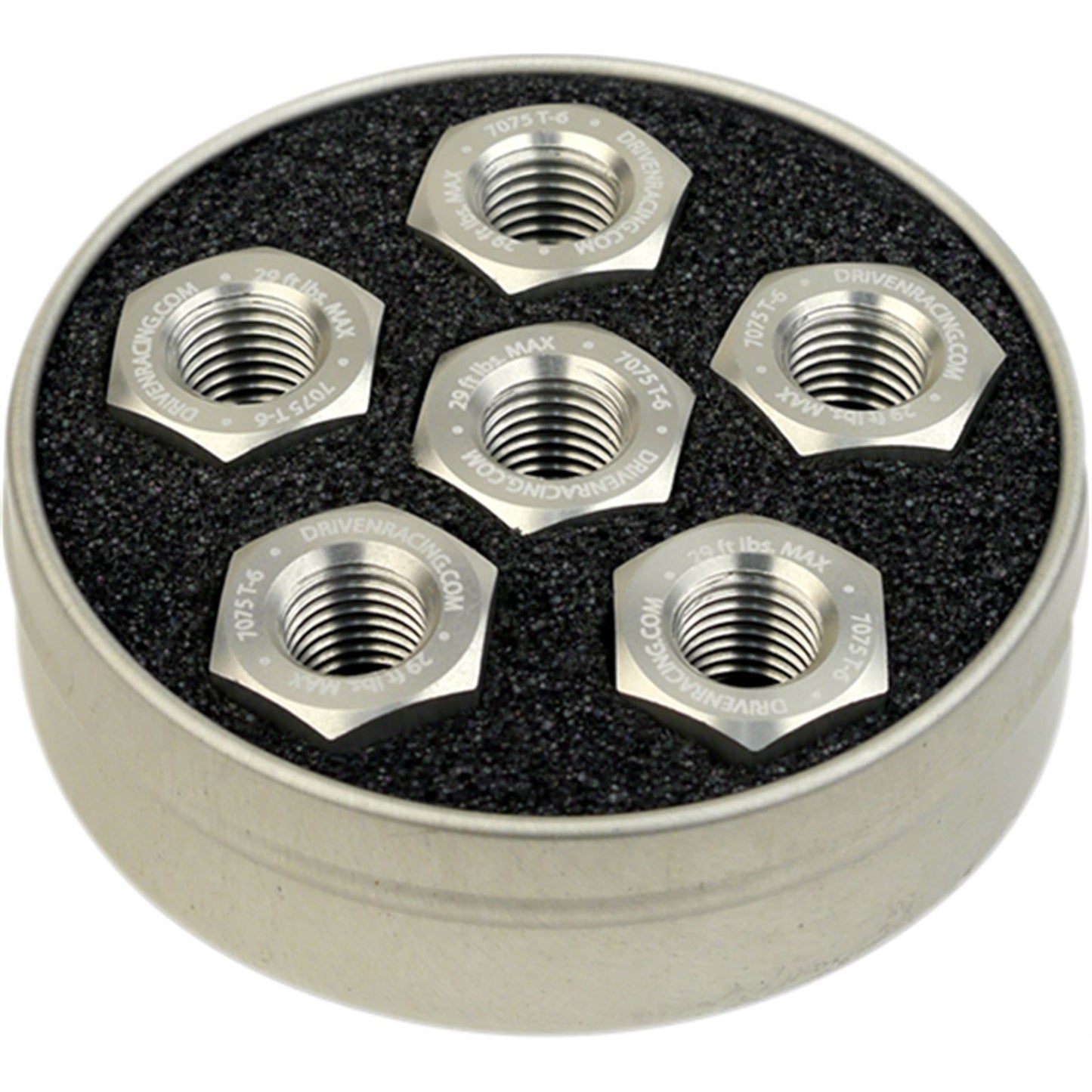 Driven Sprocket Nut Aluminum 10x1.0 Silver DSN6SL_374851